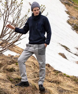 JOSEPH ABBOUD MOUNTAIN ポーラテックフリース カットソー ネイビー系