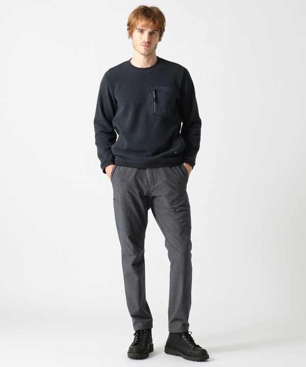 JOSEPH ABBOUD MOUNTAIN ポーラテックフリース カットソー ネイビー系