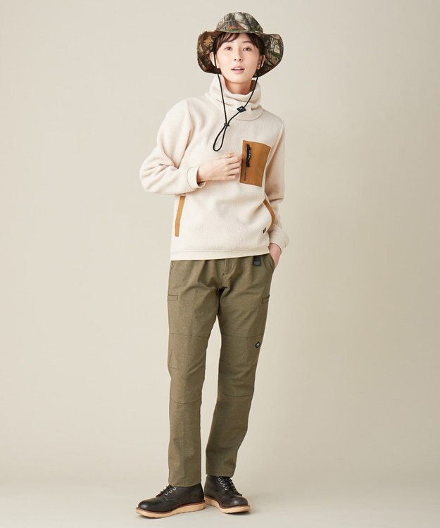 JOSEPH ABBOUD MOUNTAIN ポーラテックフリース カットソー アイボリー系