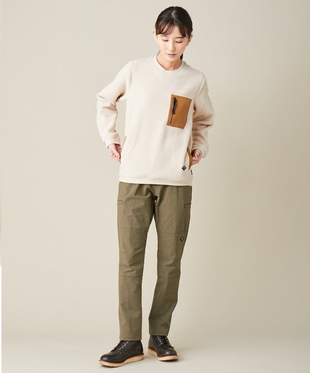 JOSEPH ABBOUD MOUNTAIN ポーラテックフリース カットソー アイボリー系