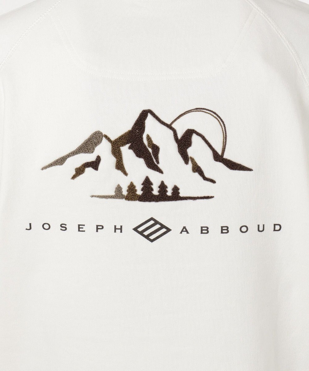 JOSEPH ABBOUD MOUNTAIN OG裏毛パイルエンブロイダリー カットソー 