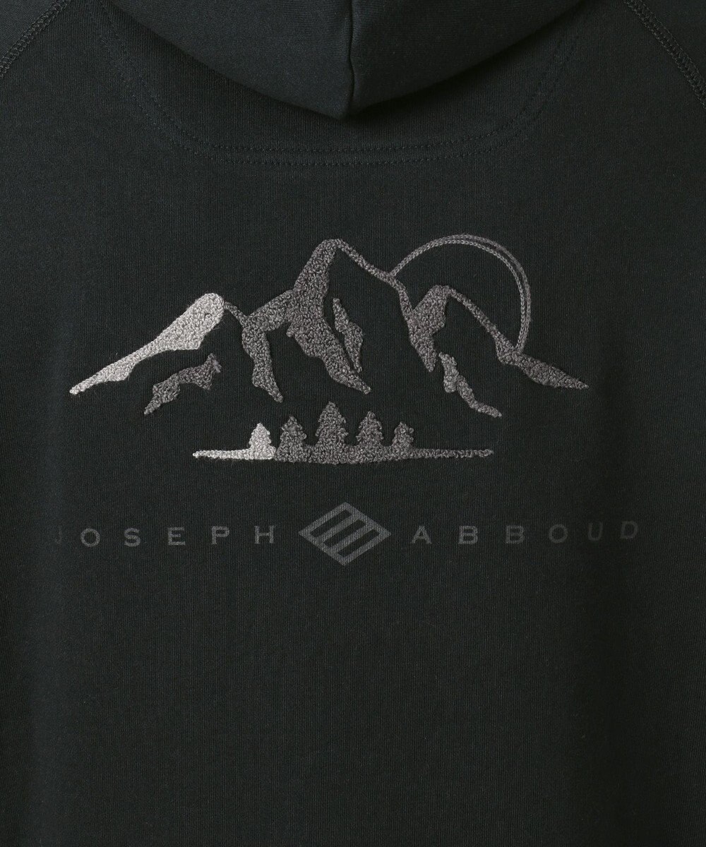 JOSEPH ABBOUD MOUNTAIN OG裏毛パイルエンブロイダリー カットソー 