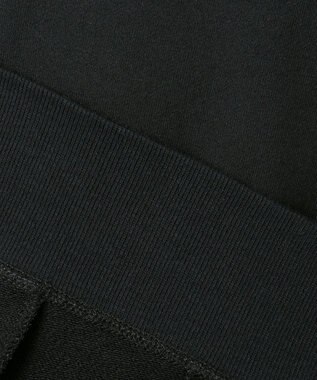 JOSEPH ABBOUD MOUNTAIN OG裏毛パイルエンブロイダリー カットソー ブラック系