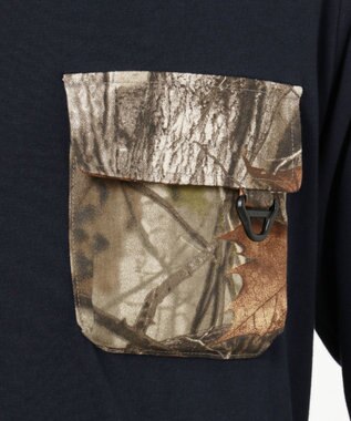 JOSEPH ABBOUD MOUNTAIN JOE COTTON天竺 カットソー ネイビー系