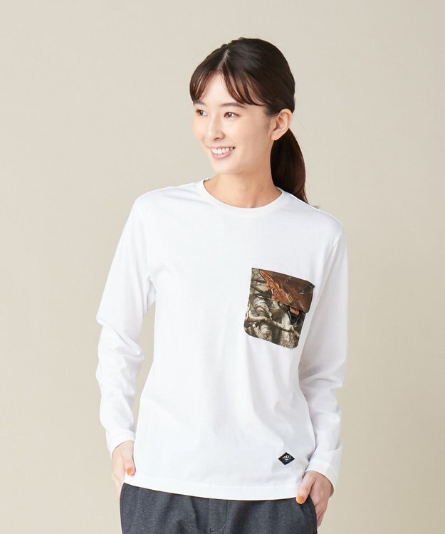 JOSEPH ABBOUD MOUNTAIN JOE COTTON天竺 カットソー ホワイト系