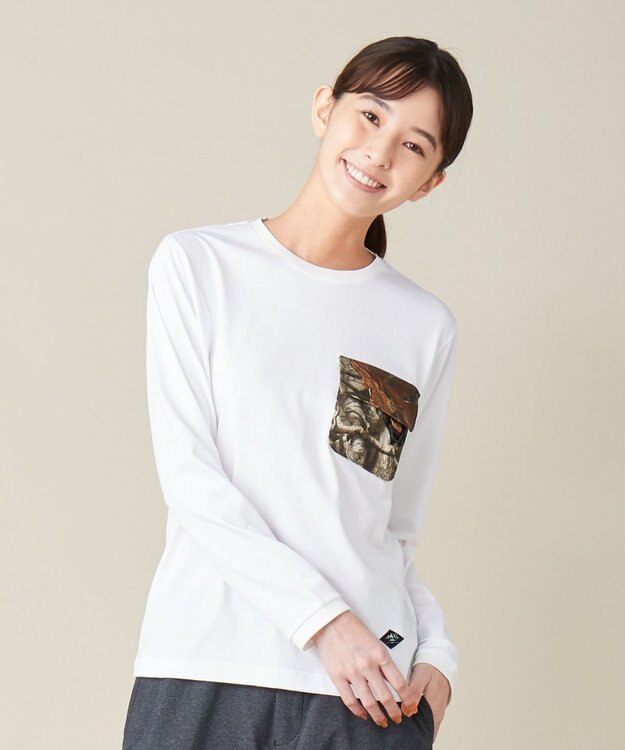 JOSEPH ABBOUD MOUNTAIN JOE COTTON天竺 カットソー ホワイト系