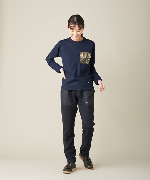 JOSEPH ABBOUD MOUNTAIN JOE COTTON天竺 カットソー ネイビー系