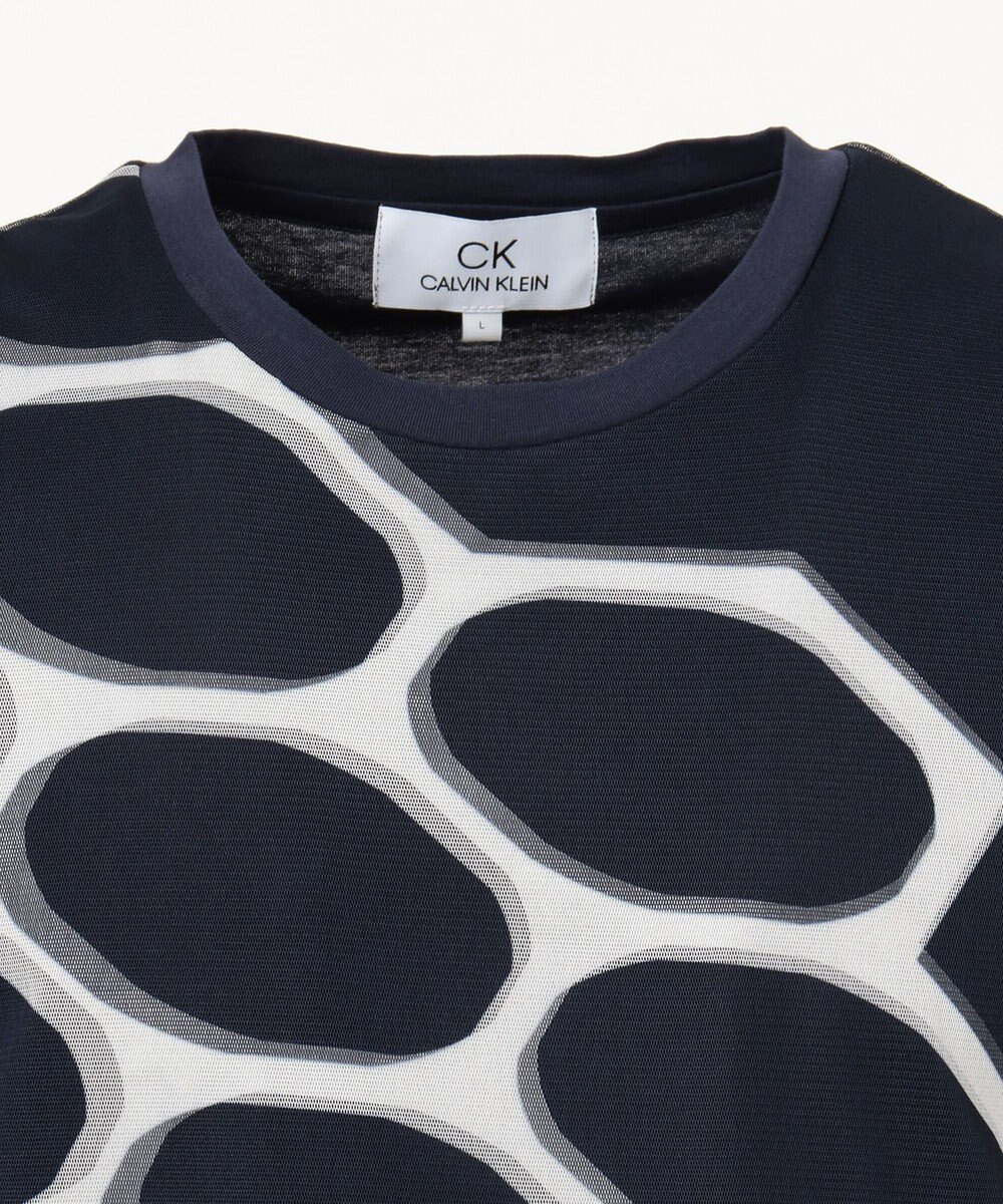 人気 メッシュレイヤー フィッシュネット tシャツ ネイビー系5 s