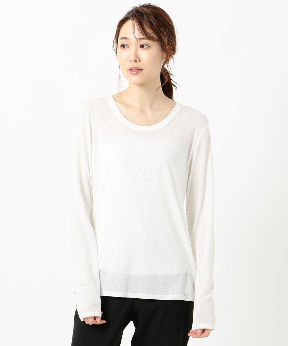 【オンワード】 ICB>トップス Sheer Rib カットソー ダルブルー M レディース 【送料無料】