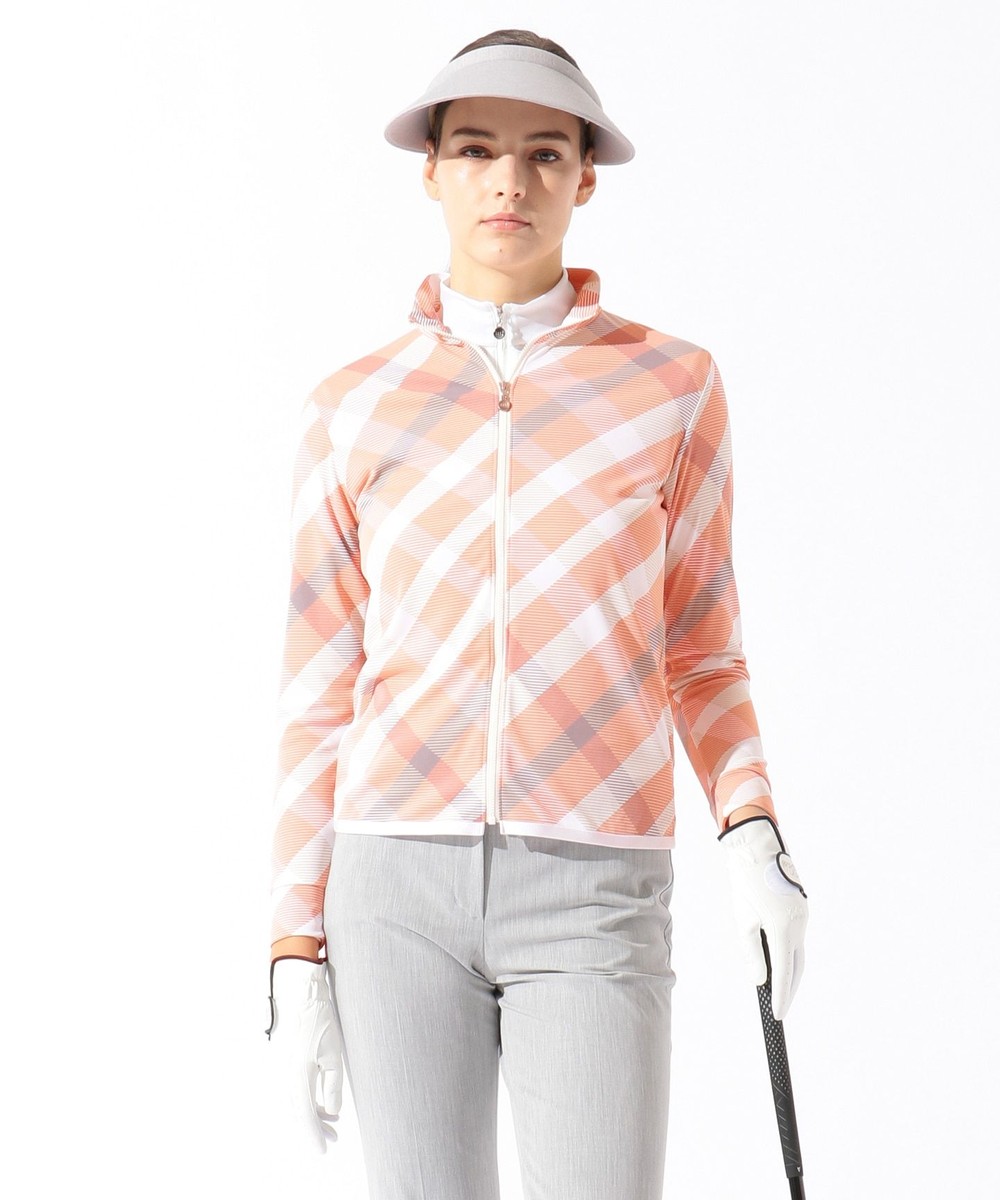 【オンワード】 DAKS GOLF>ジャケット/アウター 【WOMEN】ウルトラビッグバイヤスチェック ブルゾン ピンク M レディース 【送料無料】