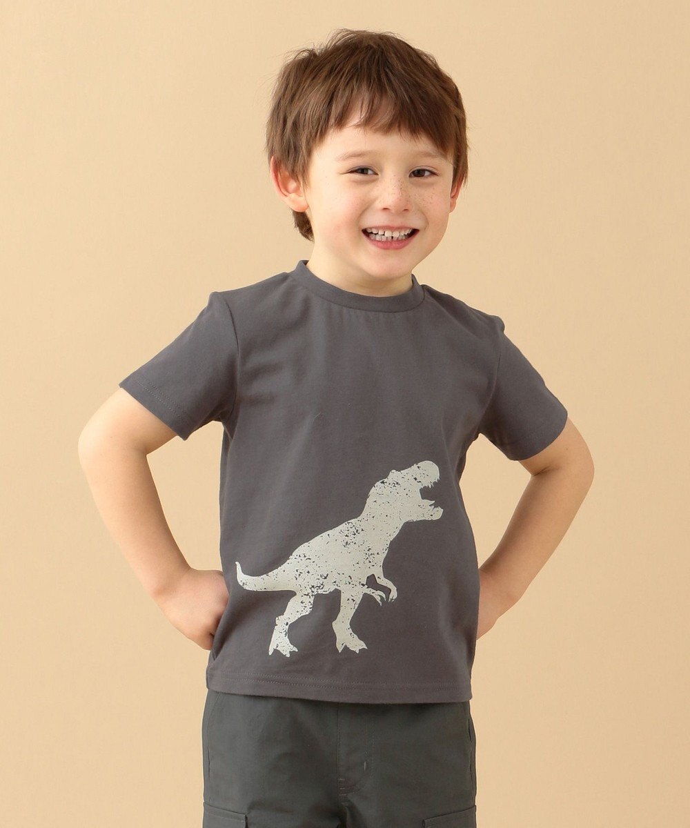 any FAM KIDS 【BOYS/90-130cm】ティラノサウルス Tシャツ グレー系