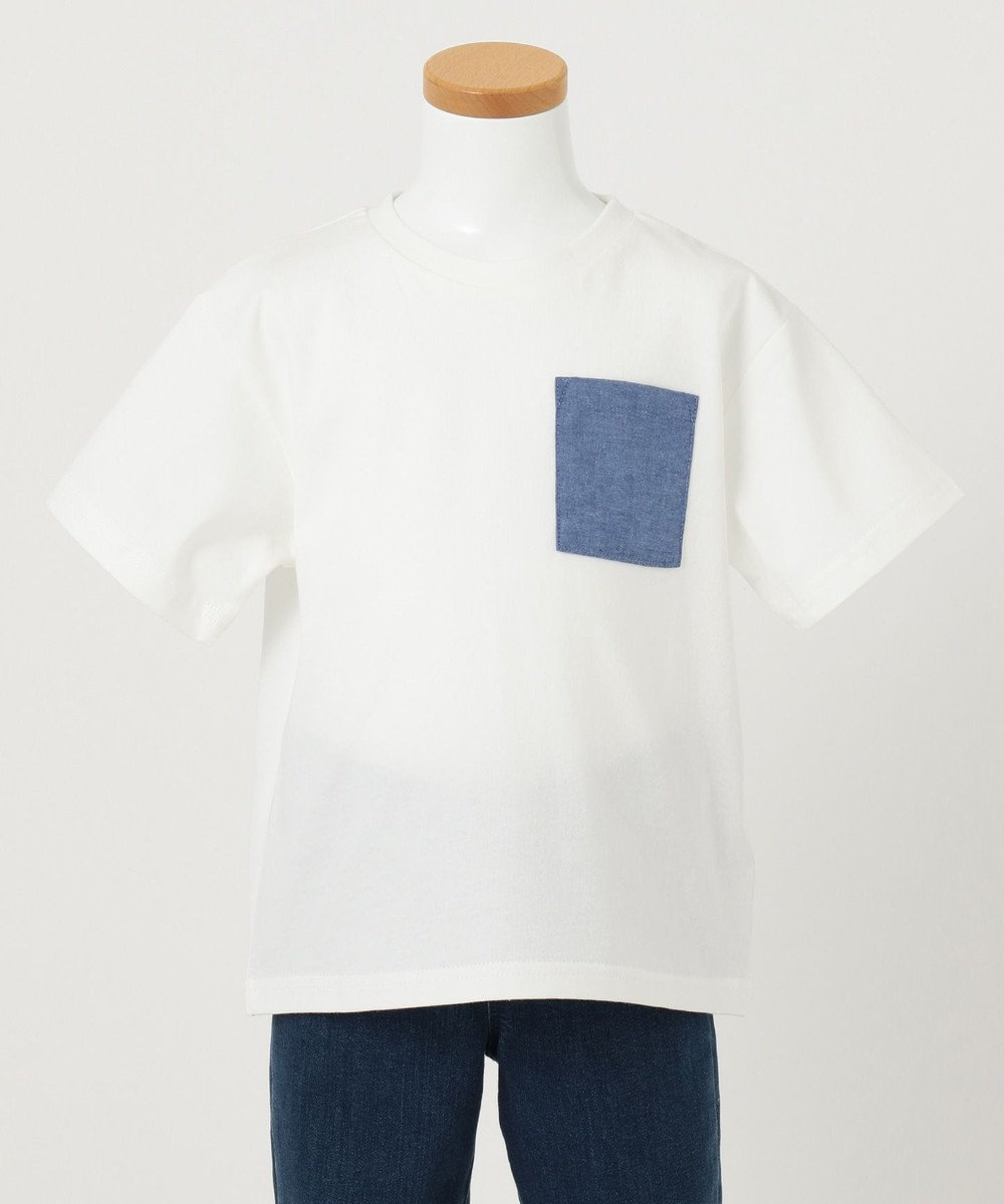 any FAM KIDS 【BOYS/90-130cm】ロゴプリント入り ビッグTシャツ ホワイト系