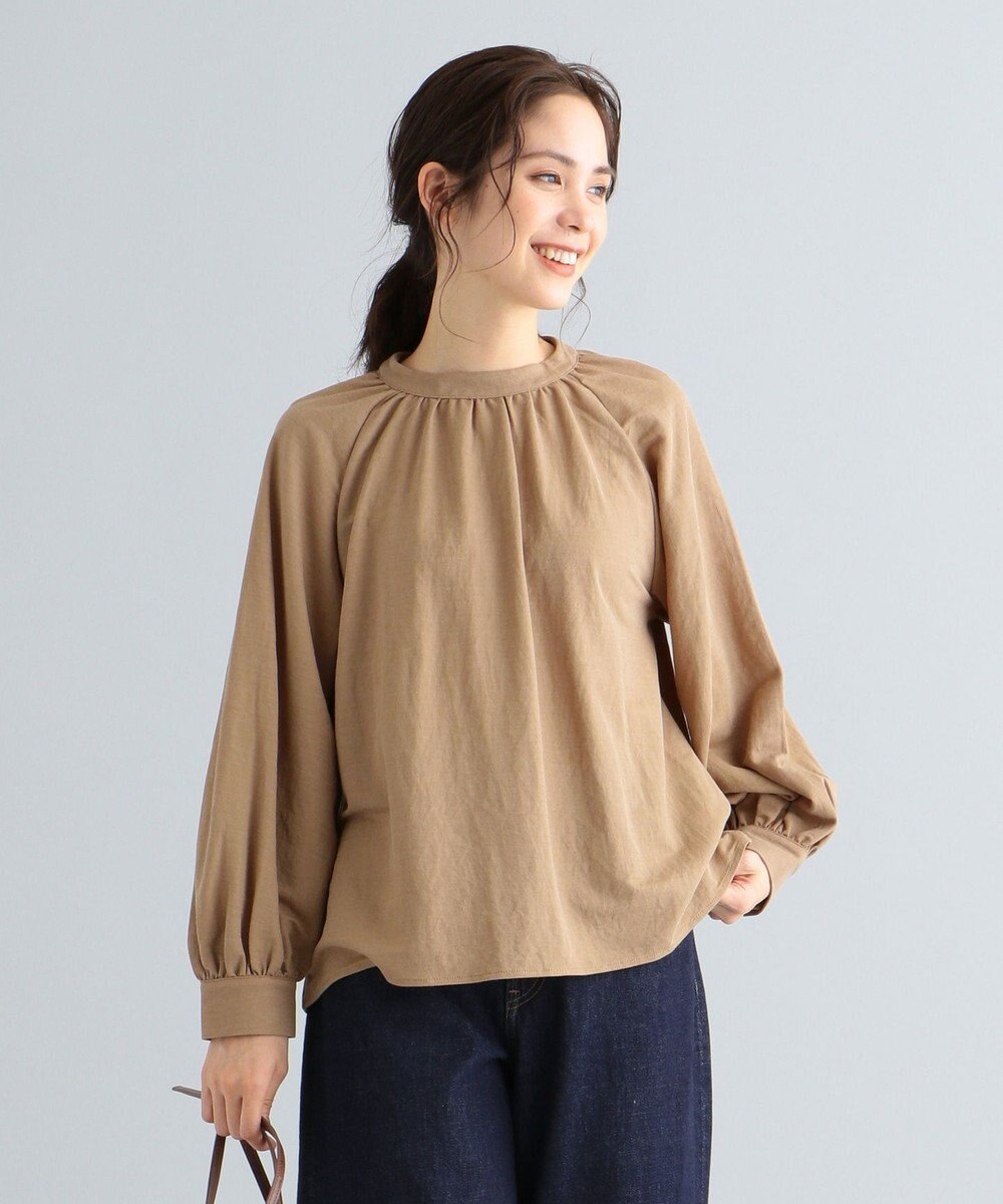 洗える スタンドネックギャザー ブラウス Any Fam ファッション通販 公式通販 オンワード クローゼット
