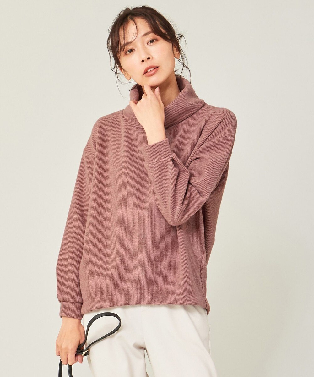 【オンワード】 any FAM L>トップス ニットライク起毛 タートルネックプルオーバー ライラック 4 レディース 【送料無料】