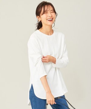 【大好評につき追加生産！】ロングスリーブラウンドヘム カットソー