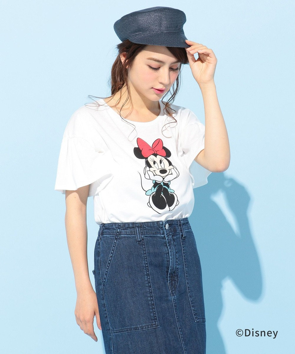 any FAM 【親子リンク】ディズニーコレクション Tシャツ (ミニー) ホワイト系