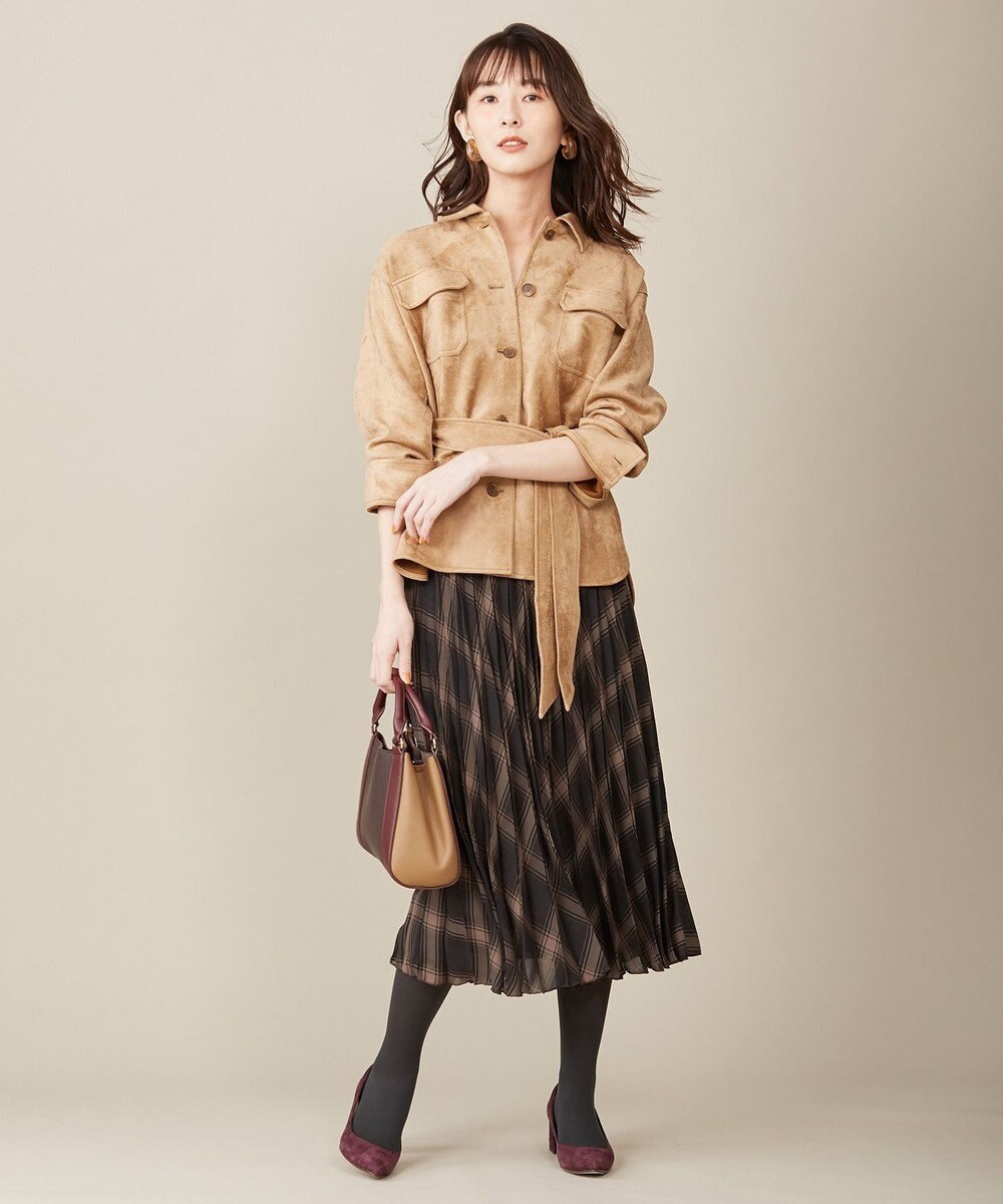 J.PRESS LADIES 【洗える】スウェードダンボール CPOジャケット 