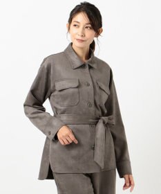 J.PRESS LADIES 【洗える】スウェードダンボール CPOジャケット