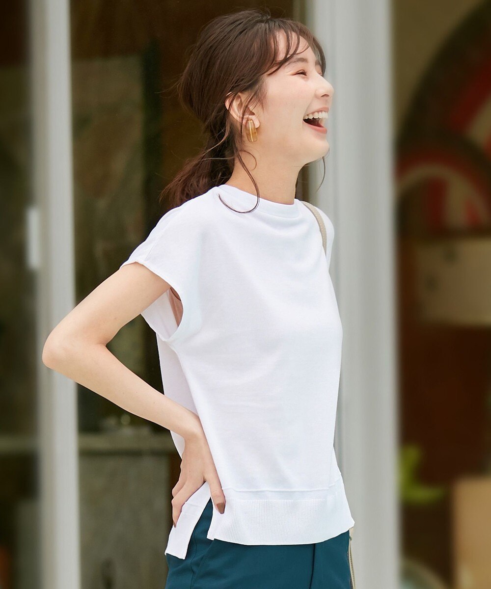 【オンワード】 J.PRESS LADIES L>トップス 【洗える】シルクリネンセーターマシーン カットソー ライトグリーン T15 レディース 【送料無料】