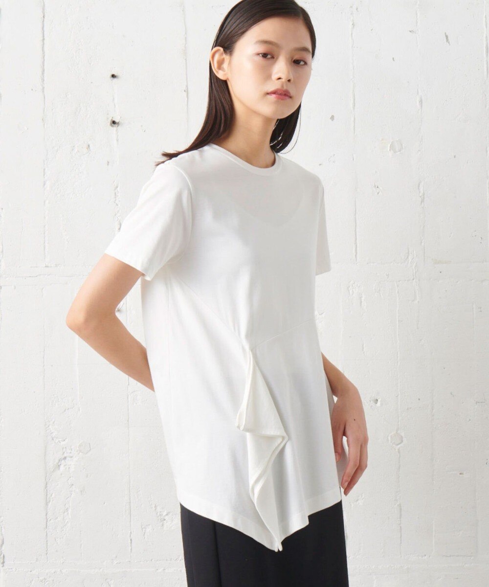 【オンワード】 JOSEPH STUDIO>トップス 【洗える】クリアジャージー Tシャツ キャメル S レディース 【送料無料】