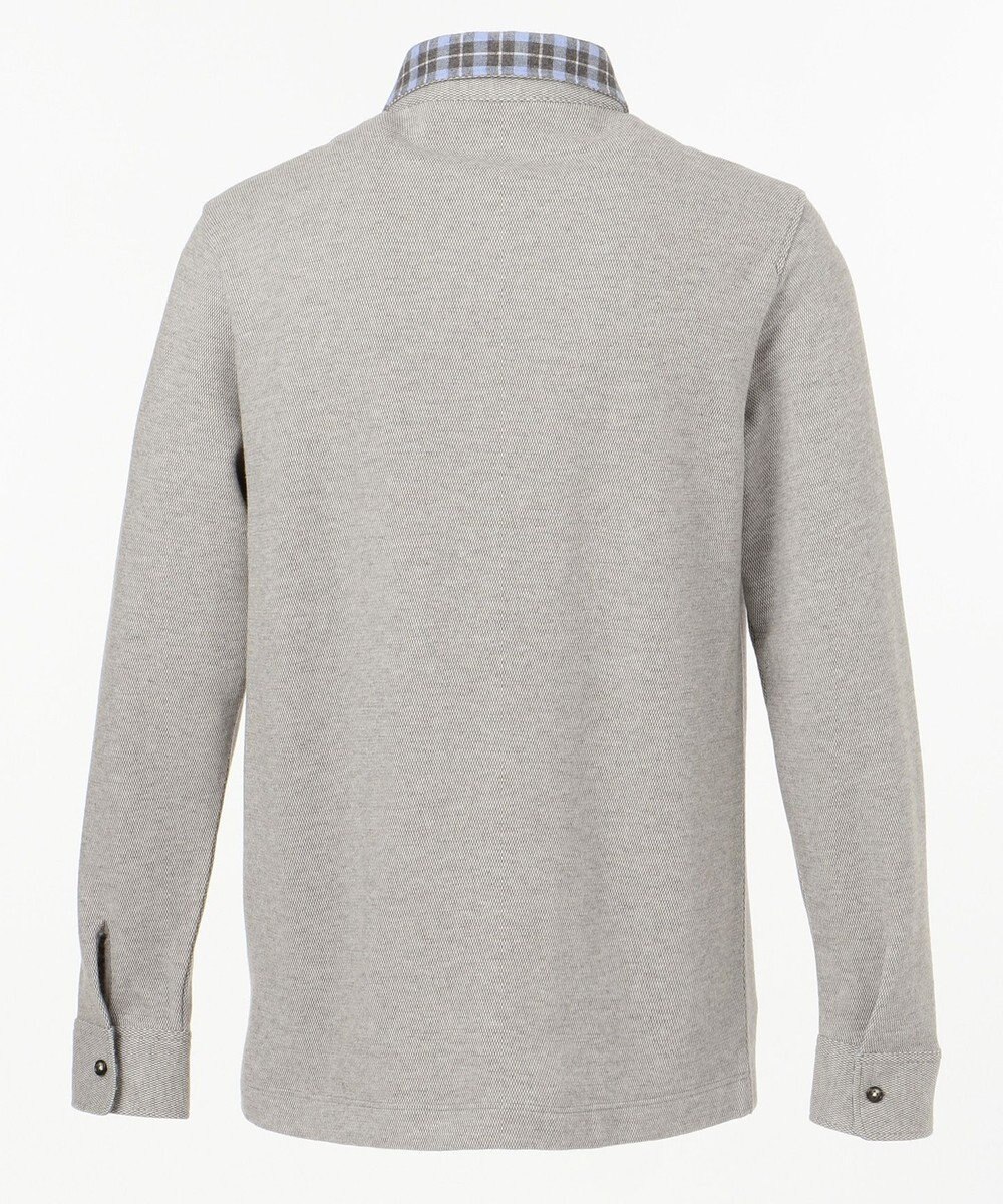 JOSEPH ABBOUD 【大人気・あったか仕様】シャンブレーダブルフェース ポロシャツ 