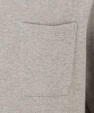 JOSEPH ABBOUD 【大人気・あったか仕様】シャンブレーダブルフェース ポロシャツ ライトグレー系