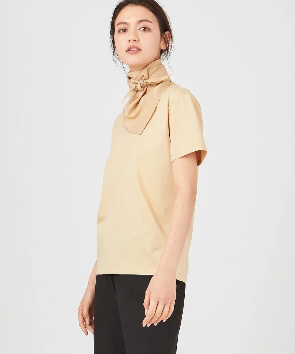 【オンワード】 JOSEPH>トップス 【柚香 光さん着用】【洗える】 ジャージーシルクコットン Tシャツ アイボリー S レディース 【送料無料】