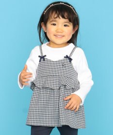 組曲 KIDS 【80-100cm】ウーリッシュチェックレイヤード