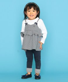 組曲 KIDS 【80-100cm】ウーリッシュチェックレイヤード
