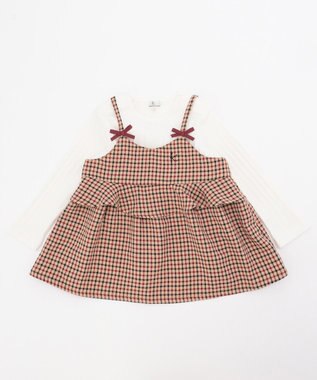 組曲 KIDS 【80-100cm】ウーリッシュチェックレイヤード