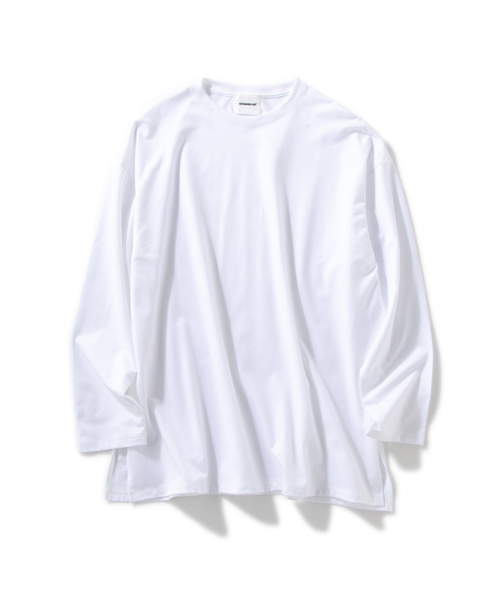 【オンワード】 Production Labo>トップス 【洗える/オーガニックコットン】クルーネック ロングTシャツ（WOMENS） ブラック S レディース 【送料無料】