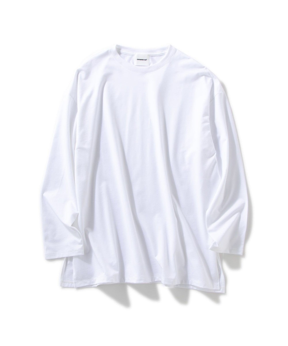 【オンワード】 Production Labo>トップス 【洗える/オーガニックコットン】クルーネック ロングTシャツ(WOMENS) ブラック S レディース 【送料無料】