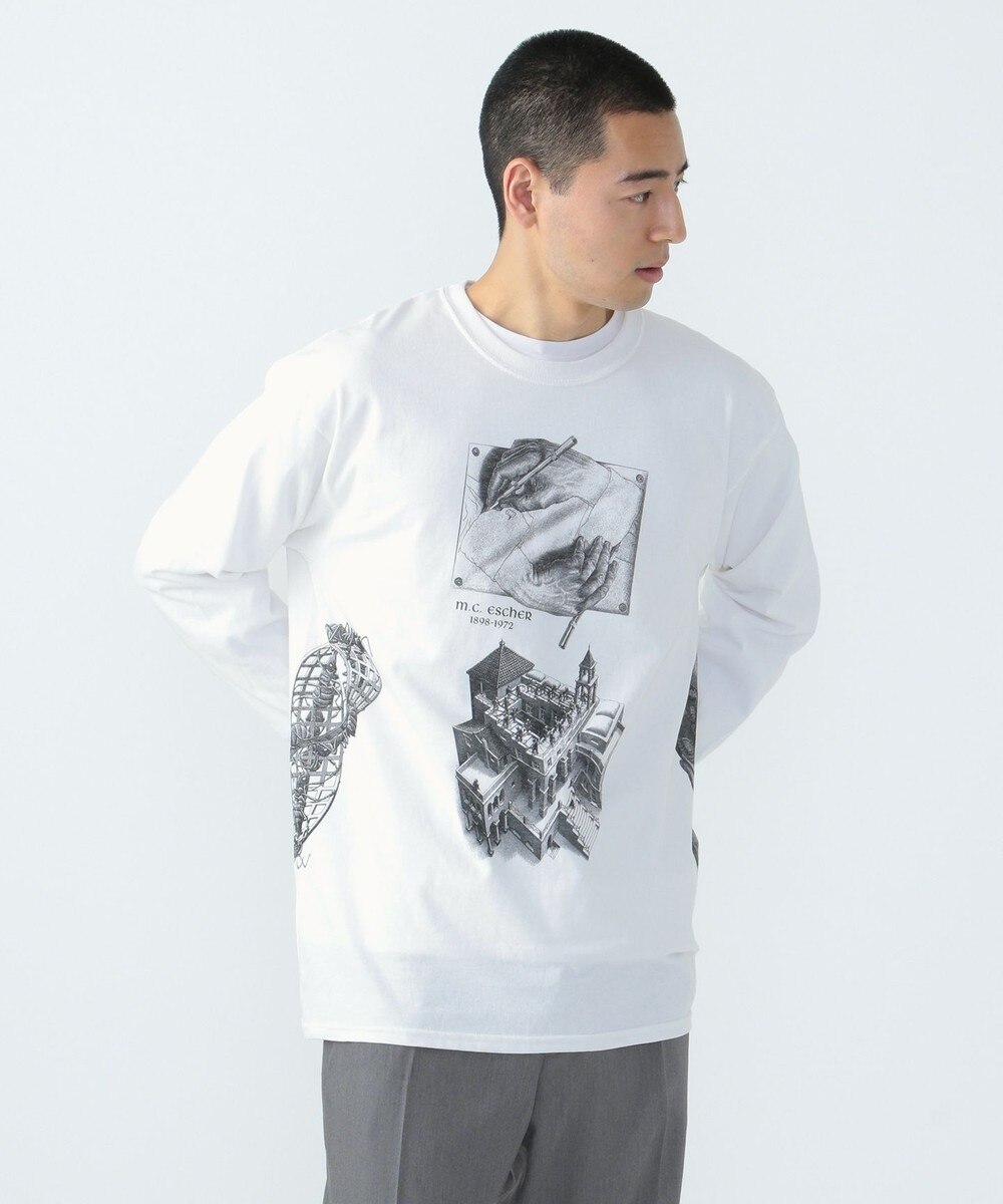 【オンワード】 SHARE PARK MENS>トップス ECHER LST ホワイト L メンズ 【送料無料】