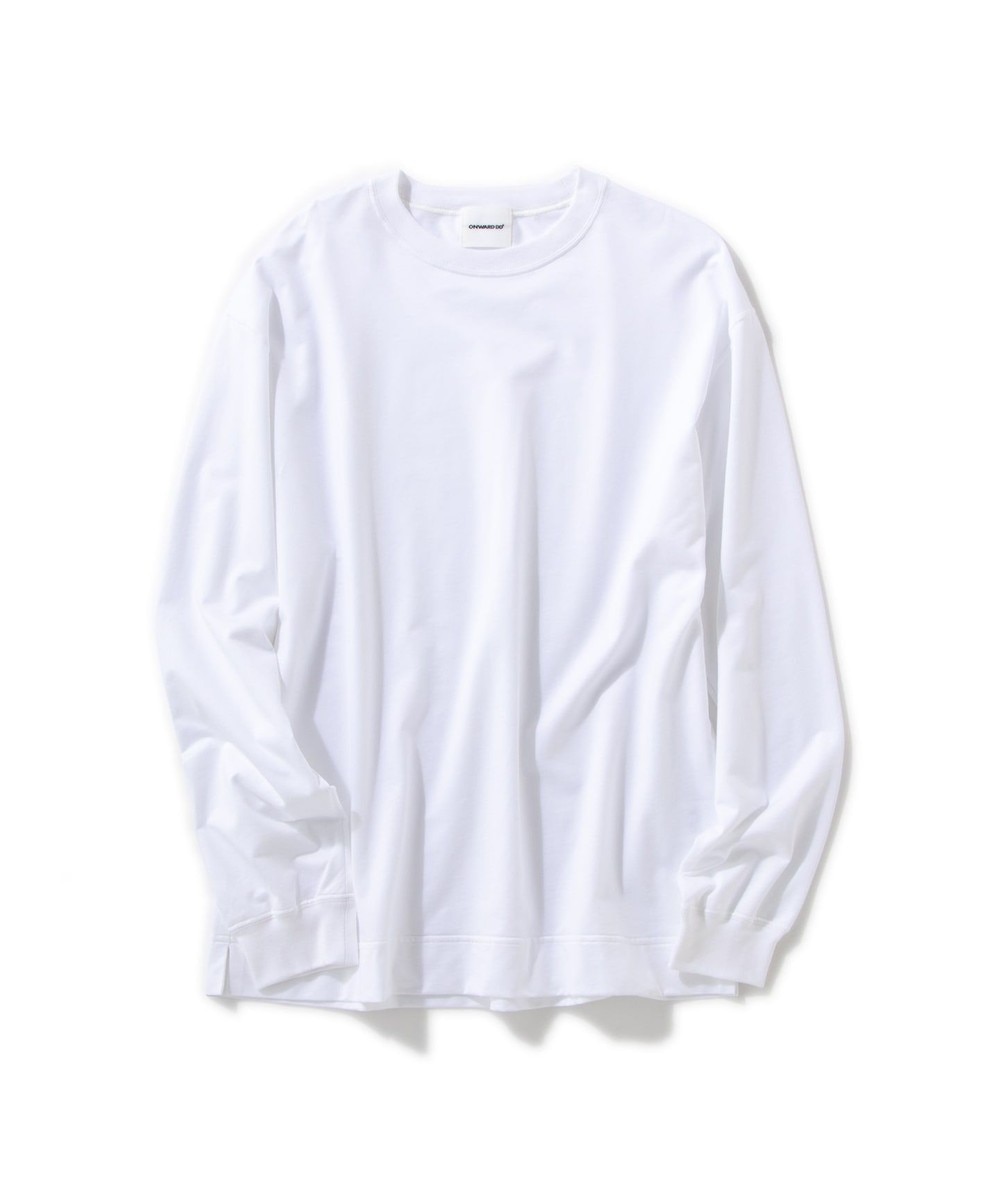 【オンワード】 Production Labo>トップス 【洗える/オーガニックコットン】クルーネック ロングTシャツ（MENS） ブラック L メンズ 【送料無料】