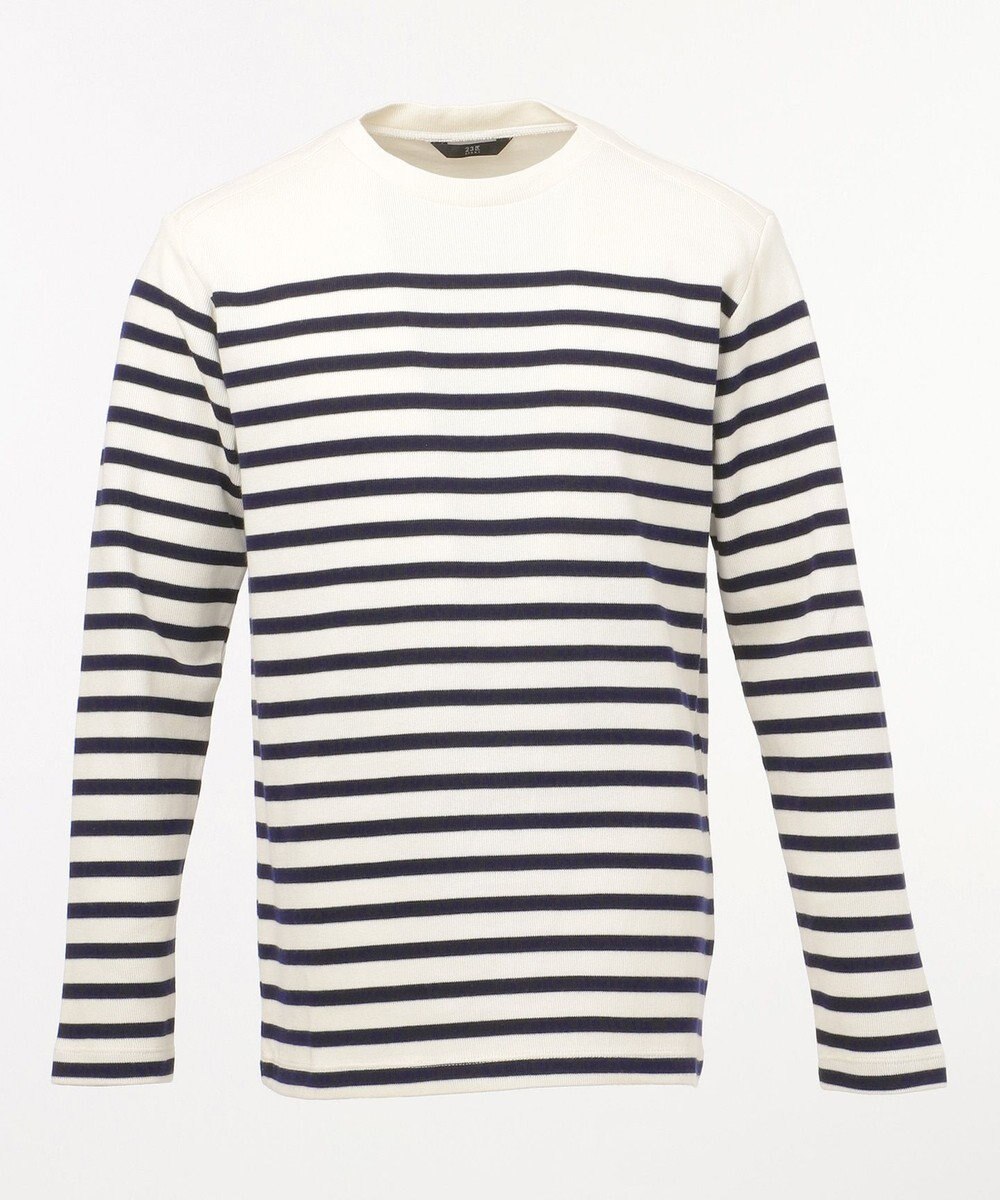インナーにもおすすめ Wフェイスパネルボーダーlst カットソー 23区homme ファッション通販 公式通販 オンワード クローゼット