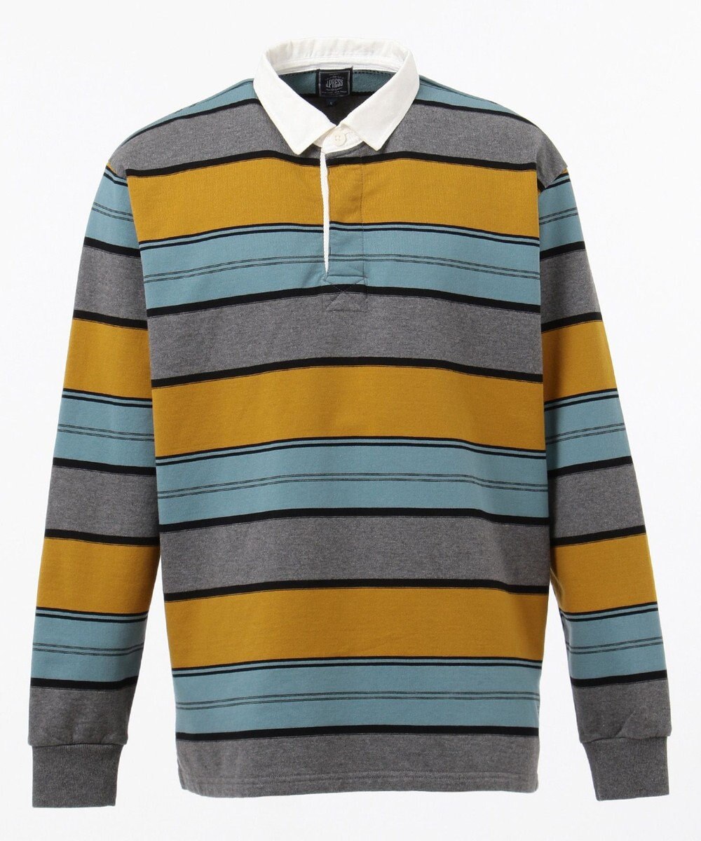 マルチボーダーラガー シャツ ピンク系1 s