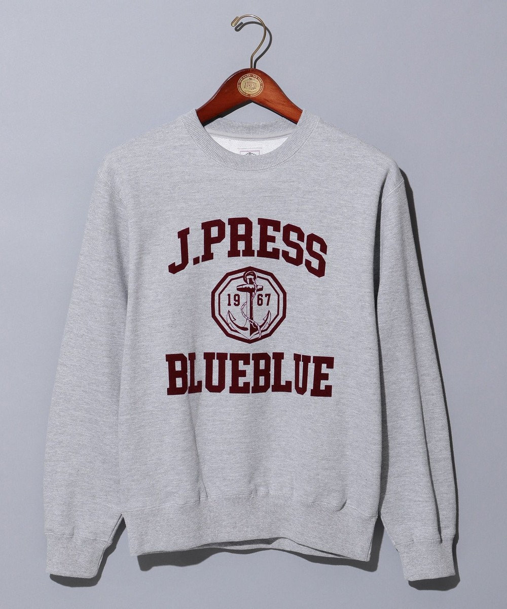 J.PRESS MEN 【BLUE BLUE×J.PRESS】logo sweat ライトグレー系