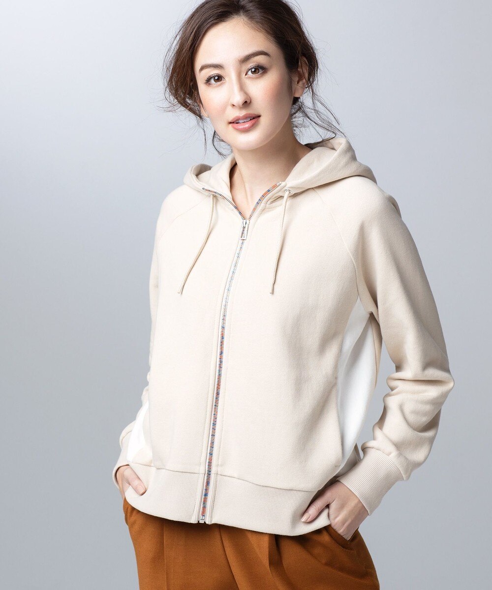 【オンワード】 Paul Smith>トップス 【洗える!】マルチジップパーカー ネイビー L レディース 【送料無料】