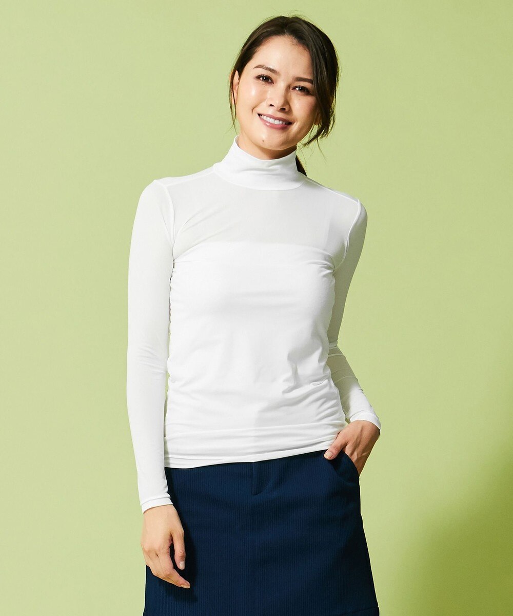 【オンワード】 23区GOLF>トップス シリーズ累計販売枚数3万枚!【WOMEN】【UV/吸汗速乾】30d かのこ インナー(無地) ホワイト 1 レディース 【送料無料】