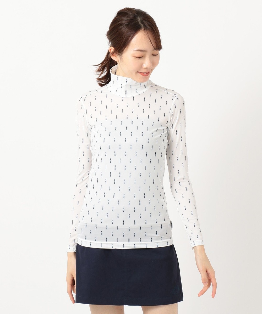 【オンワード】 23区GOLF>トップス 【WOMEN】【UV/吸汗速乾】30d かのこ インナー(矢羽根柄) ホワイト 0 レディース 【送料無料】