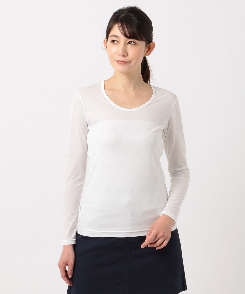 【オンワード】 23区GOLF>トップス 【WOMEN】【UV/吸汗速乾】30d かのこ インナー(プリント) ネイビー 1 レディース 【送料無料】