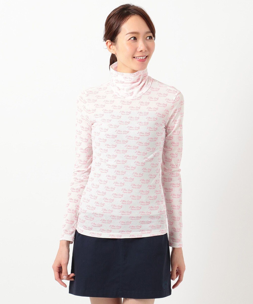 【オンワード】 23区GOLF>トップス 綿100%!【WOMEN】【UVケア】マイルドドライ カットソー(プリント) ネイビー 2 レディース 【送料無料】