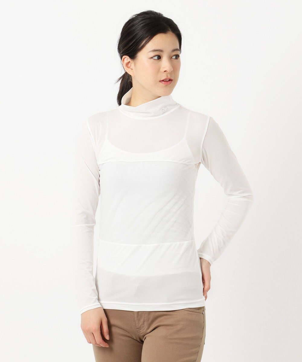 【オンワード】 23区GOLF>トップス 【WOMEN】【UVケア/吸水速乾】30d カノコ インナー ホワイト 3 レディース 【送料無料】