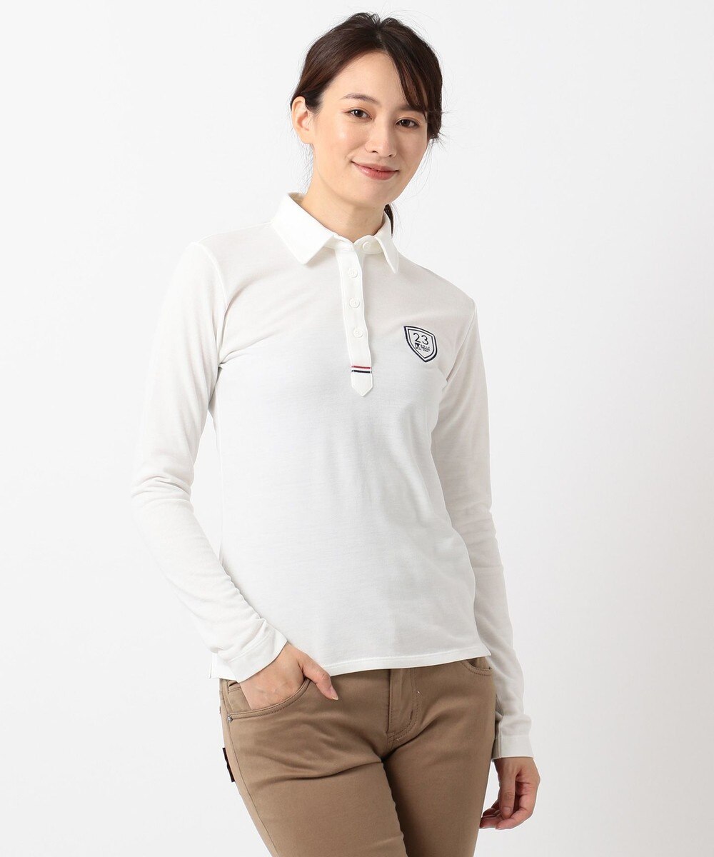 【オンワード】 23区GOLF>トップス 【WOMEN】グランサーモ裏鹿の子 シャツ レッド 0 レディース 【送料無料】