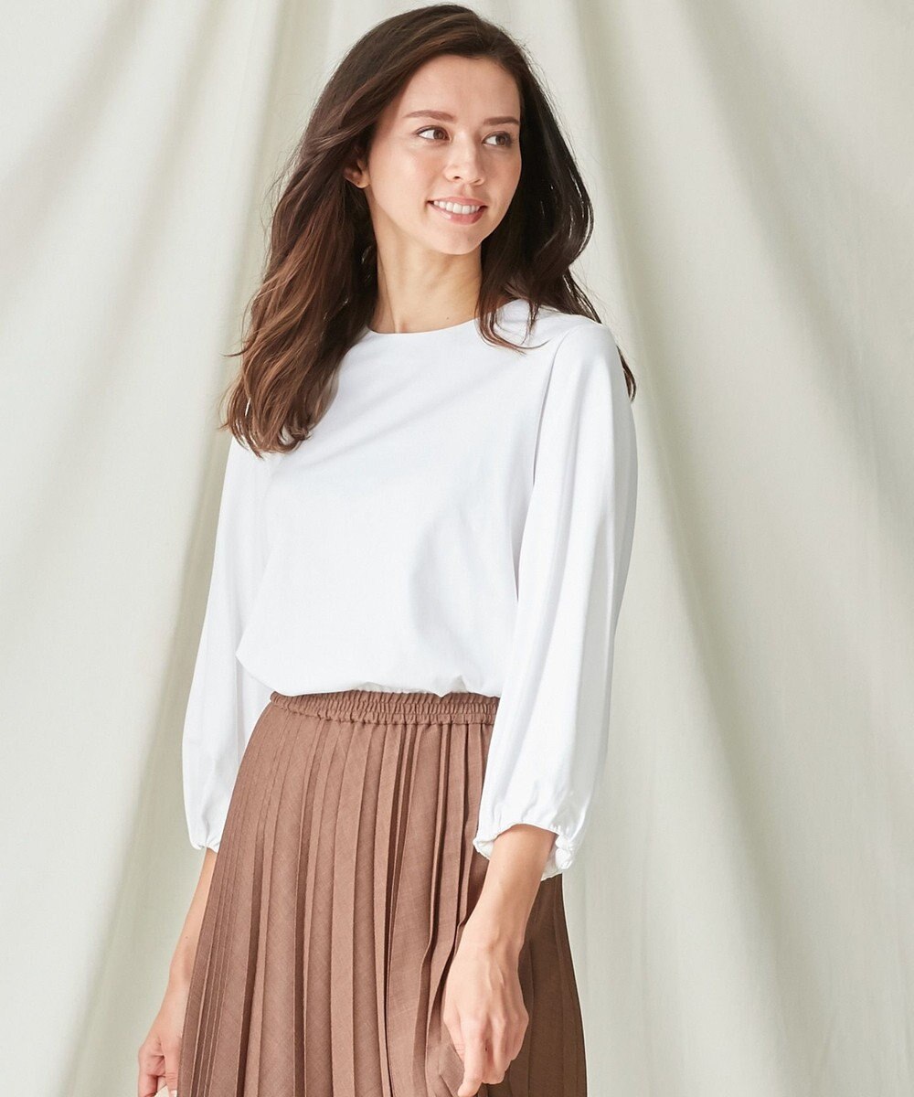 洗える クリアコットンピケ パフスリーブ カットソー 23区 ファッション通販 公式通販 オンワード クローゼット