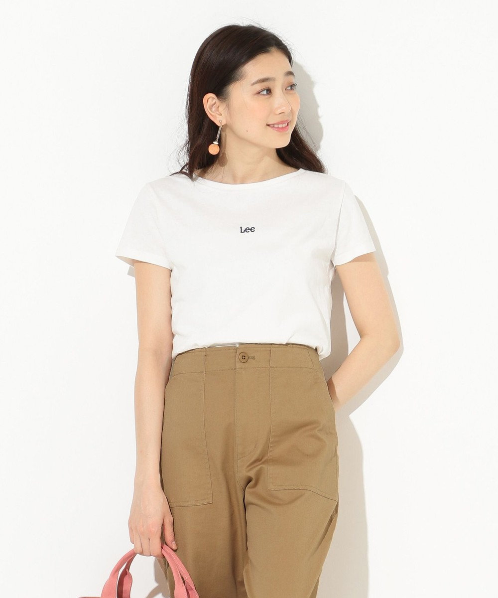 any SiS 【Leeコラボ】クルーネック Tシャツ ホワイト系