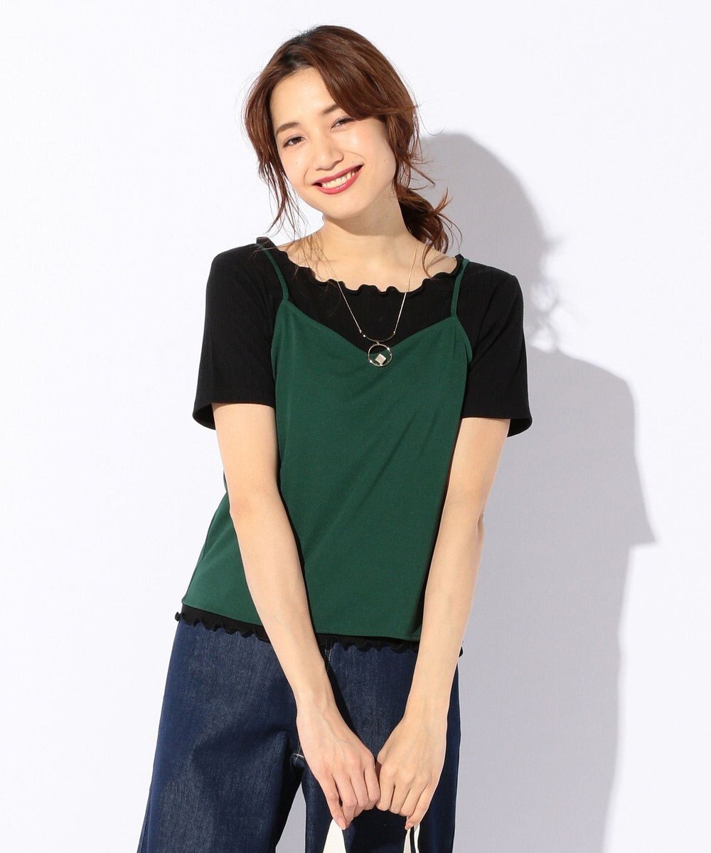 ANY SIS 【UVケア・接触冷感】エアリードレープスムース キャミソール 