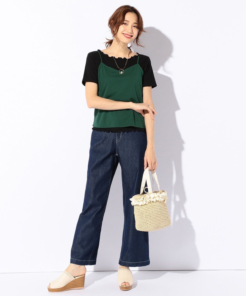 ANY SIS 【UVケア・接触冷感】エアリードレープスムース キャミソール 