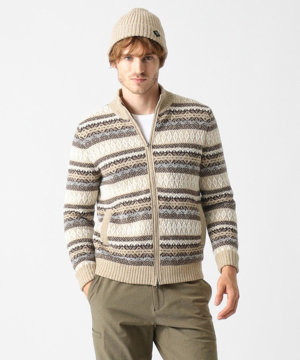 JOSEPH ABBOUD MOUNTAIN ポリモール×フェアアイル ニット 