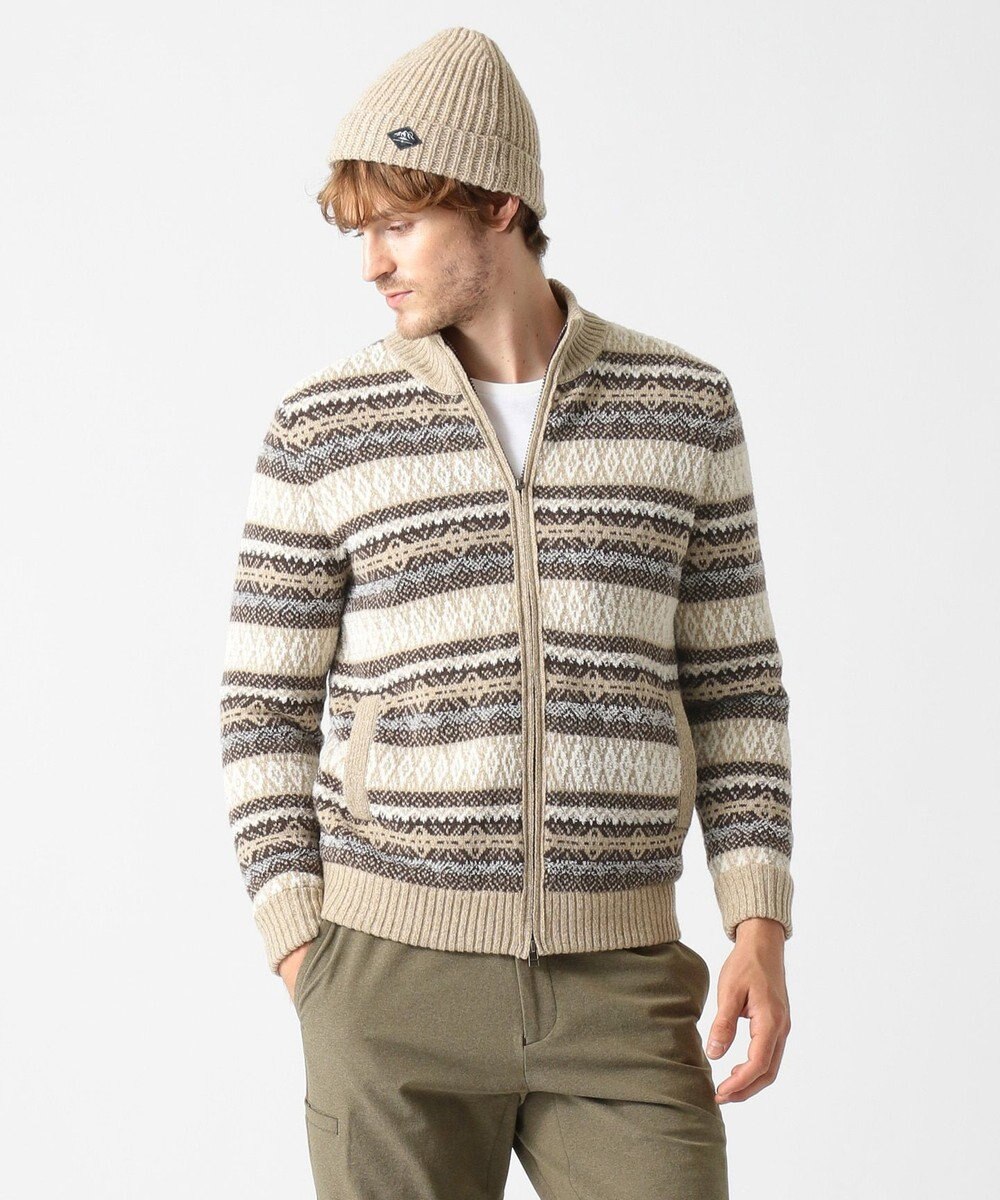 JOSEPH ABBOUD MOUNTAIN ポリモール×フェアアイル ニット 